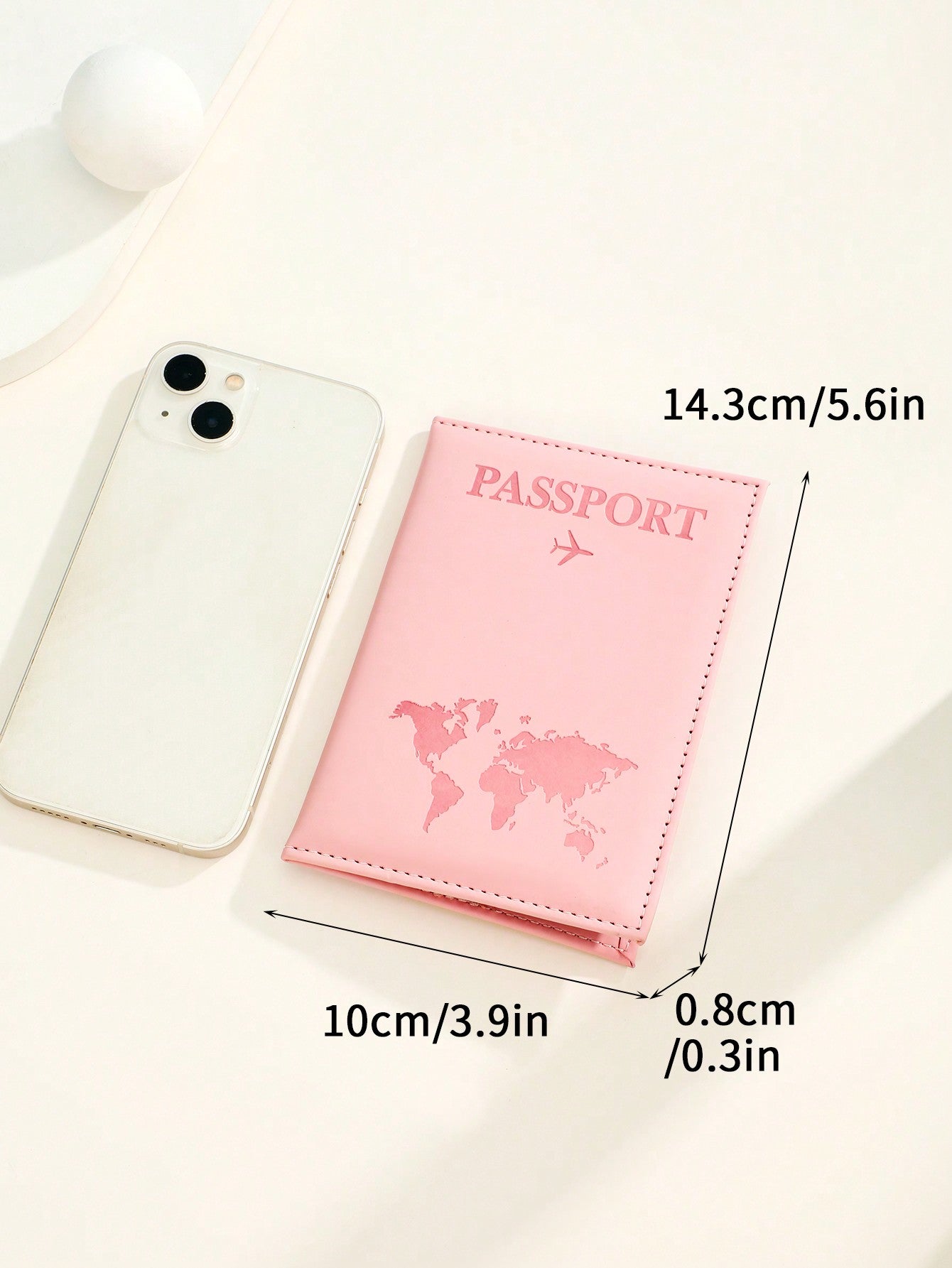Funda pasaporte rosa