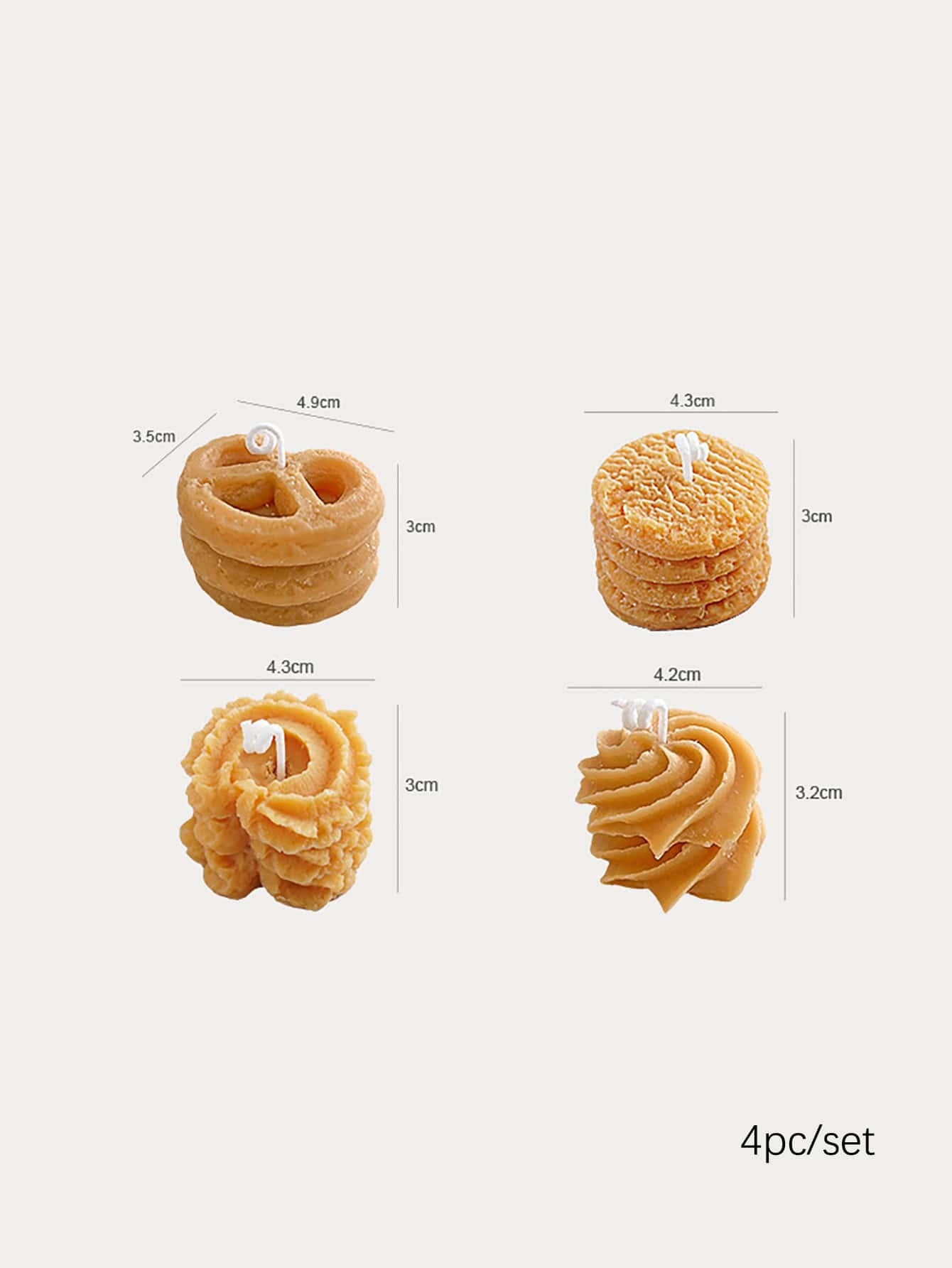 Set velas galletas danesas