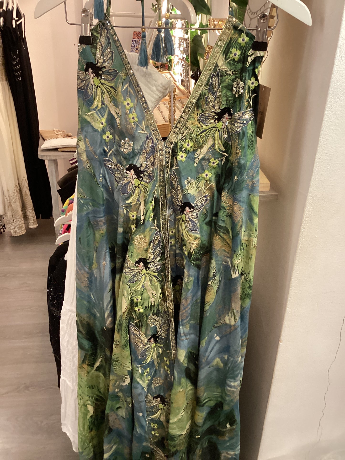Vestido largo seda 1050