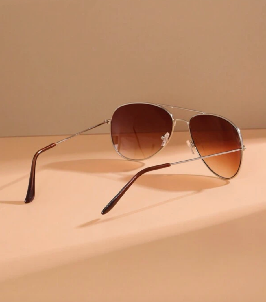 Gafas aviador marron