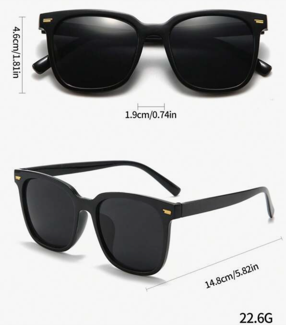 Gafas cuadradas clásicas