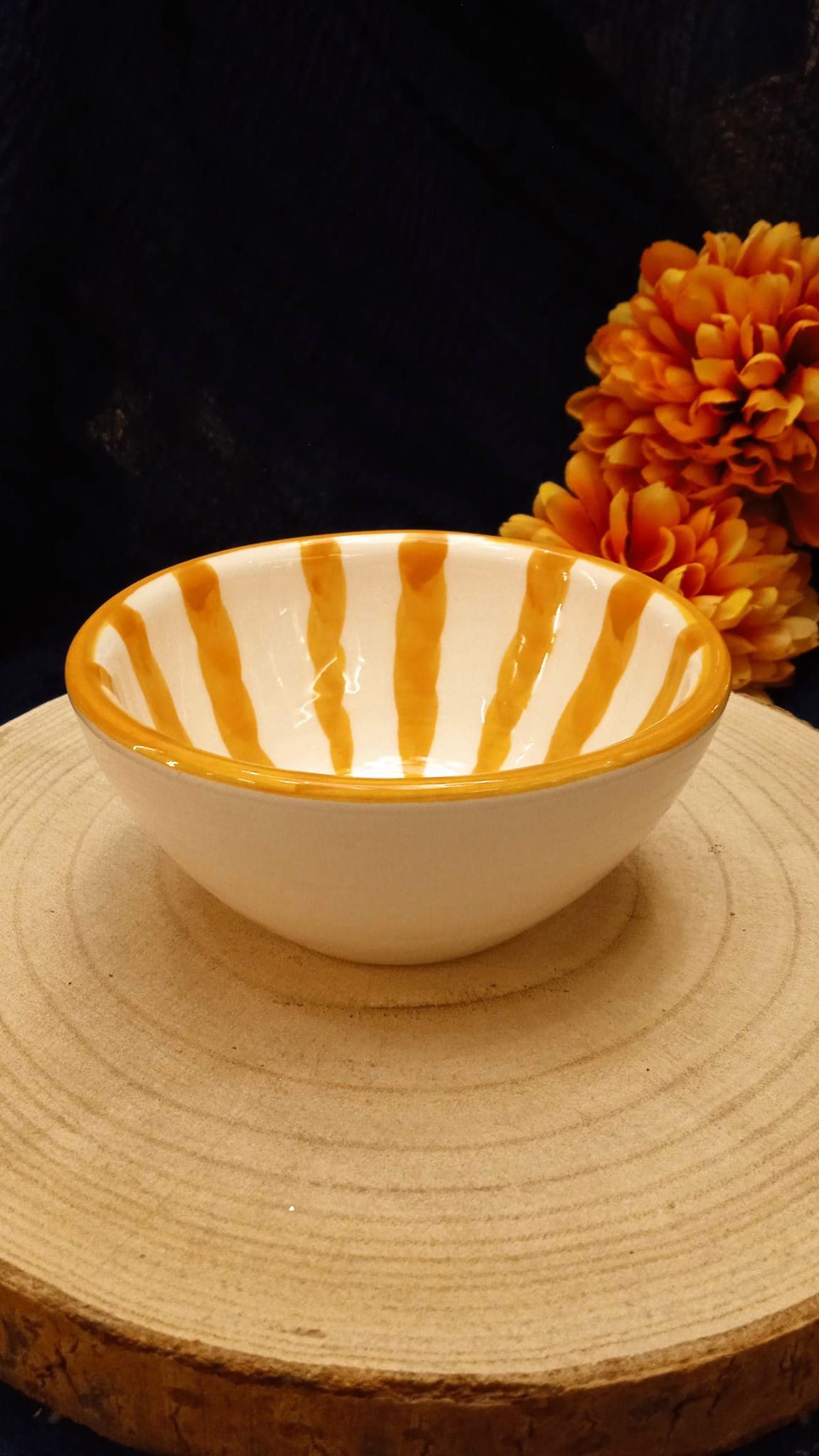 Cuenco gajos naranja n.5