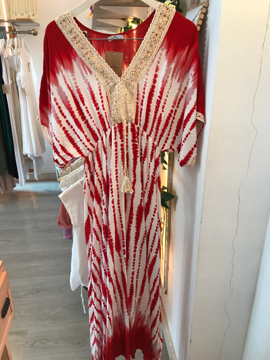 Vestido maxi estampado