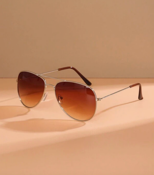 Gafas aviador marron