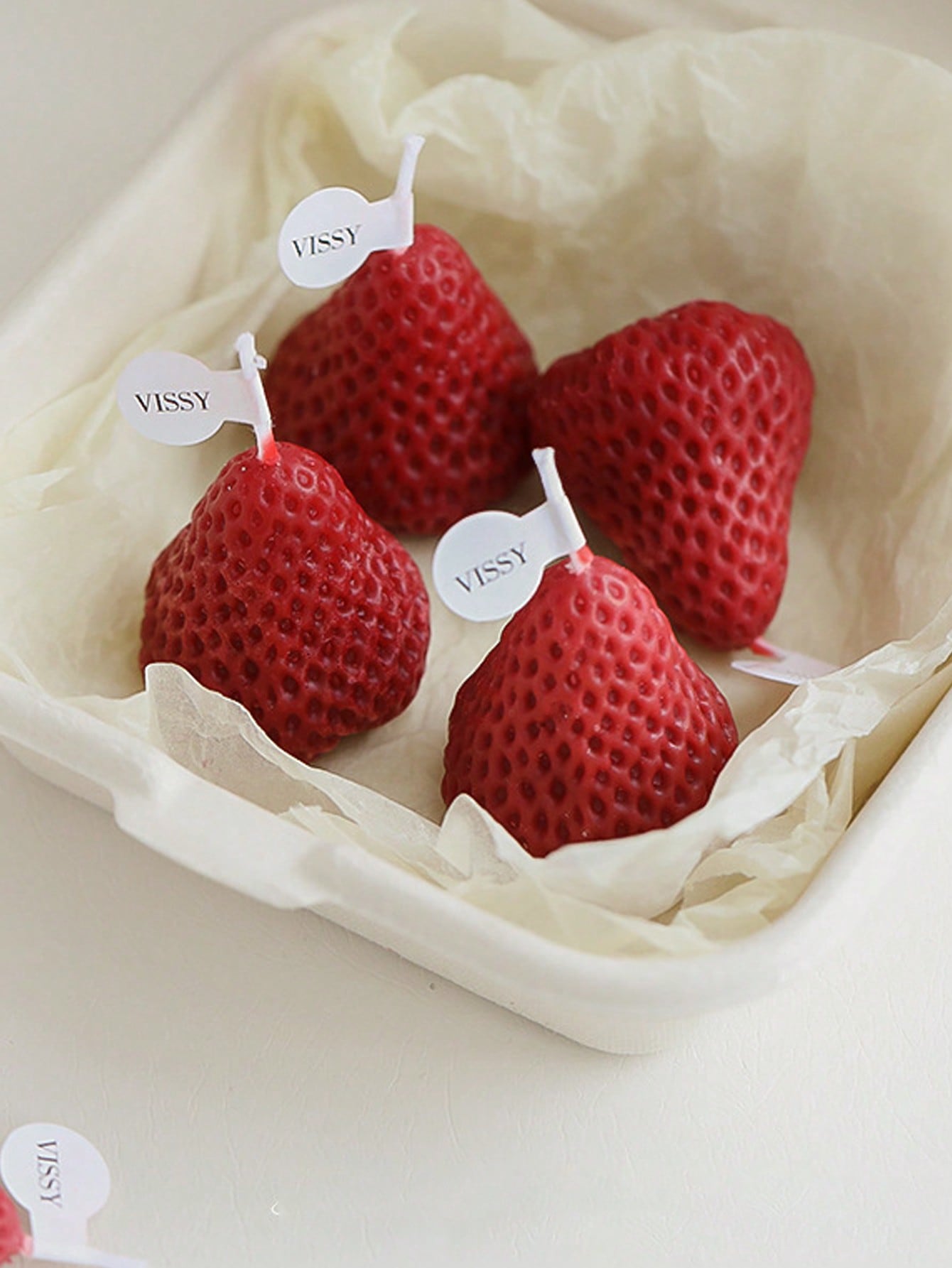 Set 2 velas de fresa