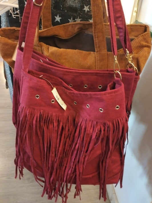 Bolso ante burdeos